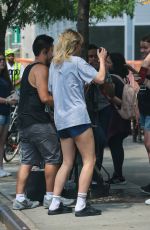 SUKI WATERHOUSE in Shorts Out in New York 07/21/2017