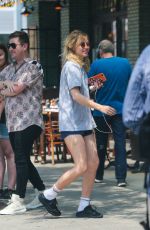 SUKI WATERHOUSE in Shorts Out in New York 07/21/2017