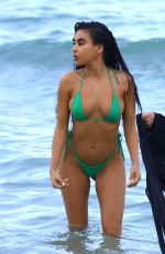 TAO WICKRATH and JULISSA NEAL in Bikinis at a Beach in Miami 06/30/2017