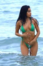 TAO WICKRATH and JULISSA NEAL in Bikinis at a Beach in Miami 06/30/2017