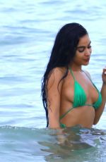 TAO WICKRATH and JULISSA NEAL in Bikinis at a Beach in Miami 06/30/2017