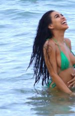 TAO WICKRATH and JULISSA NEAL in Bikinis at a Beach in Miami 06/30/2017