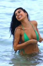 TAO WICKRATH and JULISSA NEAL in Bikinis at a Beach in Miami 06/30/2017