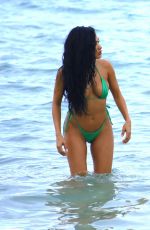 TAO WICKRATH and JULISSA NEAL in Bikinis at a Beach in Miami 06/30/2017