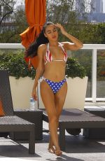 TAO WICKRATH and JULISSA NEAL in Bikinis at a Pool in Miami 07/04/2017