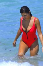 TAO WICKRATH in Swimsuit at a Beach in Miami 07/11/2017