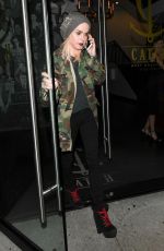 TARYN MANNING Leaves Catch LA in West Hollywood 07/02/2017\