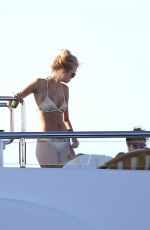 TAYLOR HILL and DAPHNE GROENEVELD in Bikinis at a Yacht in St. Tropez 07/24/2017