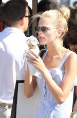 TAYLOR HILL and DAPHNE GROENEVELD Out for Ice Cream in St. Tropez 07/24/2017