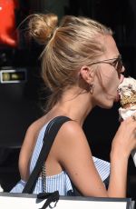 TAYLOR HILL and DAPHNE GROENEVELD Out for Ice Cream in St. Tropez 07/24/2017
