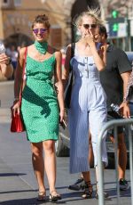 TAYLOR HILL and DAPHNE GROENEVELD Out for Ice Cream in St. Tropez 07/24/2017