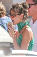 TAYLOR HILL and DAPHNE GROENEVELD Out for Ice Cream in St. Tropez 07/24/2017
