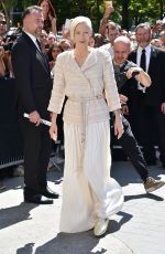 TILDA SWINTON at Chanel Fashion Show in Paris 07/04/2017