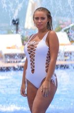 TYNE-LEXY CLARSON in Swimsuit at a Pool in Bodrum 06/28/2017