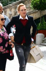 UMA THURMAN Out Shopping in Karlovy Vary 07/01/2017