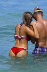 VALERIA ORSINI in Bikini at a Beach in Miami 07/04/2017