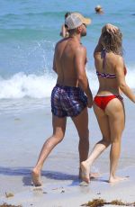 VALERIA ORSINI in Bikini at a Beach in Miami 07/04/2017