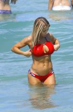 VALERIA ORSINI in Bikini at a Beach in Miami 07/04/2017