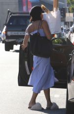 VANESSA HUDGENS Hides Behind a Bag of Baguettes in Studio City 07/03/2017
