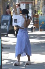 VANESSA HUDGENS Hides Behind a Bag of Baguettes in Studio City 07/03/2017