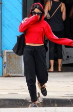 VANESSA HUDGENS Leaves a Gym in Los Angeles 06/30/2017