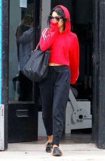 VANESSA HUDGENS Leaves a Gym in Los Angeles 06/30/2017