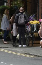 VICKY MEYERS on the Set of Age Before Beauty in Manchester 07/03/2017
