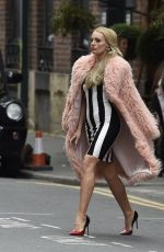 VICKY MEYERS on the Set of Age Before Beauty in Manchester 07/03/2017