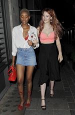 VICTORIA CLAY and JENNIFER MALENGELE at Cookoo Club in London 07/20/2017