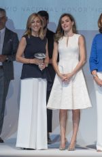 QUEEN LETIZIA OF SPAIN at 2017 National Fashion Awards in Madrid 07/17/2017