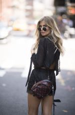 XENIA VAN DER WOODSEN on the Set of a Photoshoot in New York 07/18/2017