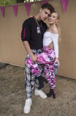 ZARA LARSSON wtih Her Boyfriend Brian H Whittaker at Backstage on Wireless Festival in London 07/07/2017