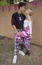 ZARA LARSSON wtih Her Boyfriend Brian H Whittaker at Backstage on Wireless Festival in London 07/07/2017