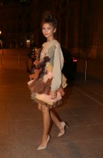 ZENDAYA Leaves Her Hotel in Paris 07/04/2017