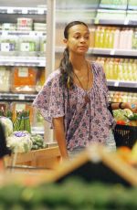 ZOE SALDANA Shopping in Beverly Hills 07/16/2017