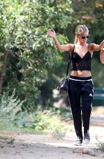 ABBY and BASKIN CHAMPION Out and About in Los Angeles 08/23/2017