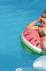 ABIGAIL CLARKE in Bikini at a Pool in Marbella 08/19/2017