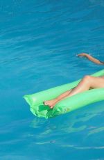 ABIGAIL CLARKE in Bikini at a Pool in Marbella 08/19/2017