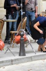 ADELE EXARCHOPOULOS on the Set of The White Crow in Paris 08/21/2017