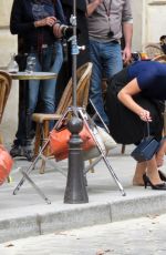 ADELE EXARCHOPOULOS on the Set of The White Crow in Paris 08/21/2017