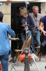 ADELE EXARCHOPOULOS on the Set of The White Crow in Paris 08/21/2017