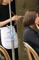 ADELE EXARCHOPOULOS on the Set of The White Crow in Paris 08/21/2017