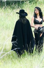 ADRIANA LIMA and ALESSANDRA AMBROSIO on the Set of VS Photoshoot in Aspen 08/15/2017