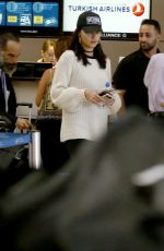 ADRIANA LIMA at Los Angeles International Airport 08/15/2017