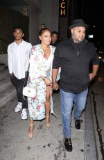 ADRIENNE BAILON and Israel Houghton at Catch LA in West Hollywood 08/30/2017