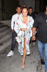 ADRIENNE BAILON and Israel Houghton at Catch LA in West Hollywood 08/30/2017