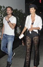 ALESSANDRA AMBROSIO Arrives at a Party at Dream Hotel in Los Angeles 08/03/2017