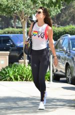 ALESSANDRA AMBROSIO Heading to a Gym in Los Angeles 08/08/2017