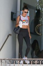 ALESSANDRA AMBROSIO Heading to a Gym in Los Angeles 08/08/2017