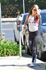 ALESSANDRA AMBROSIO Heading to a Gym in Los Angeles 08/08/2017